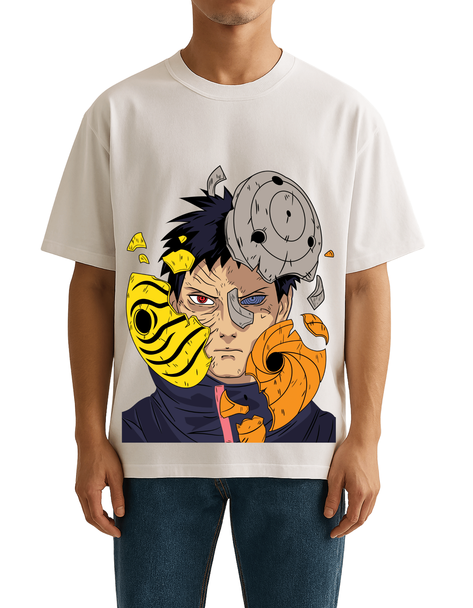 Obito Split Mask Oversized Tee