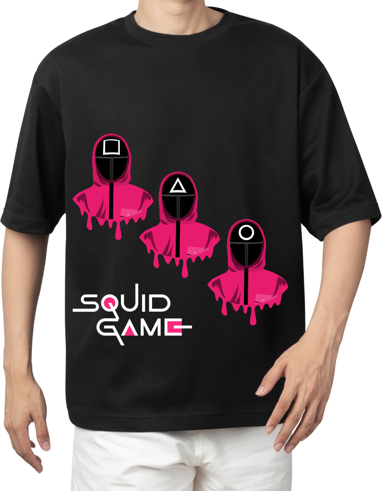 Squid Game Guard Tee – PSYT Oversized Netflix Edition